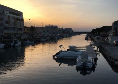 canal palavas coucher de soleil